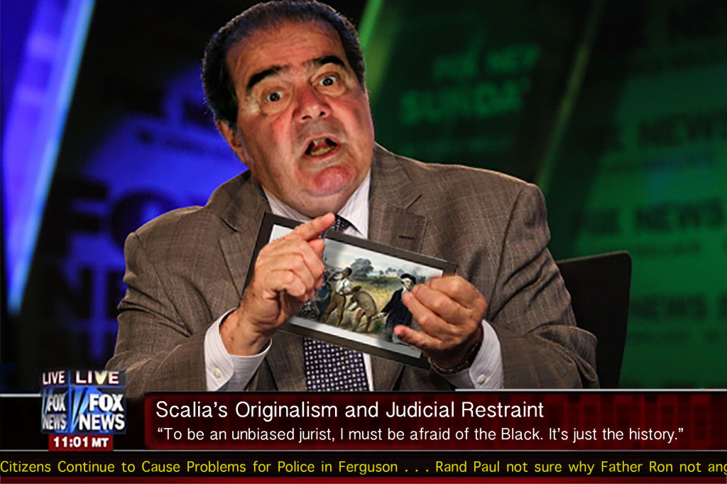 Justice Scalia explains his history of racism