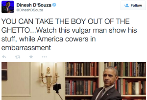 ** DEVELOPING NEWS: Informed He is Not White, Dinesh D’souza Denounces, Kills Self**